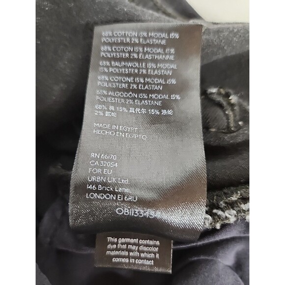 We The Free Jeans by Free People US 28 High Rise Waist Ankle Skinny Black Jeans - Picture 9 of 9